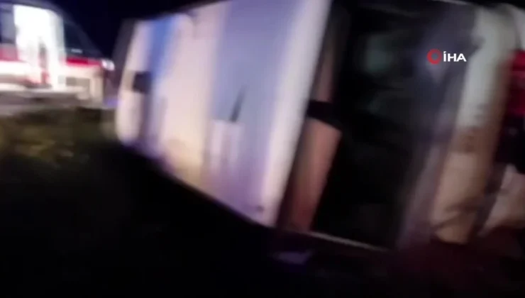 Kahramanmaraş’ta servis minibüsü kaza yaptı: 9 yaralı