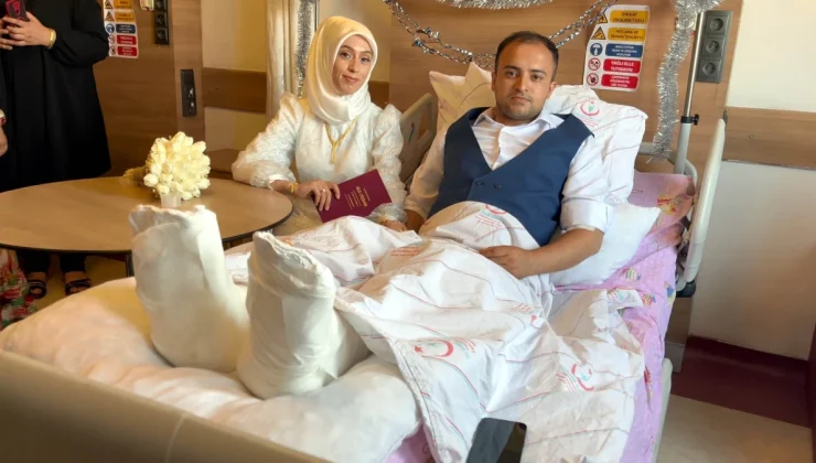 Düğün Alışverişi Yaparken Düşen Sözleşmeli Er, Hastane Odasında Nikah Kıydı