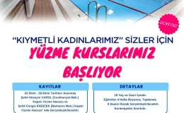 Onikişubat Belediyesi’nden kadınlara yönelik ücretsiz yüzme kursu
