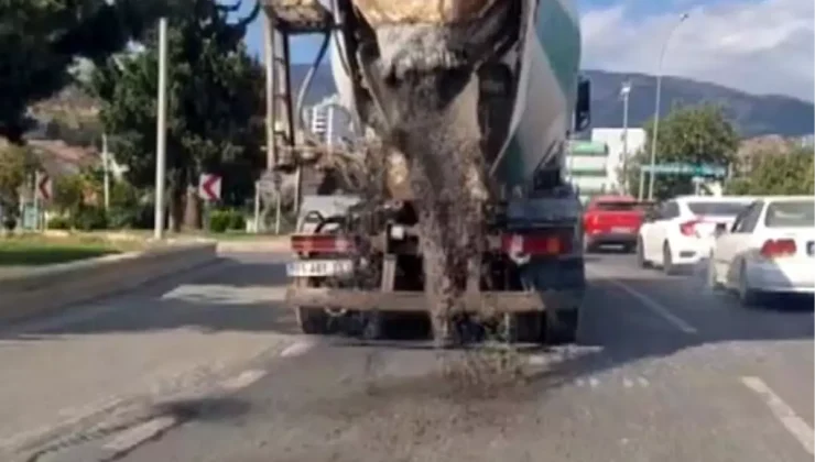 Beton Mikseri Yolu Mahvetti