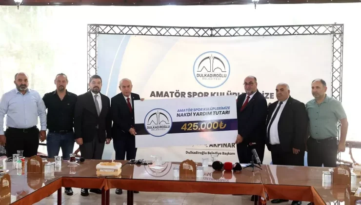 Dulkadiroğlu Belediyesi, Amatör Spor Kulüplerine 425 Bin TL Destek Sağladı