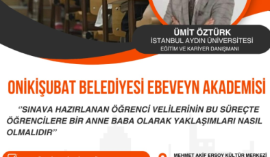 Onikişubat Belediyesi Ebeveyn Akademisi, konferansla başlıyor