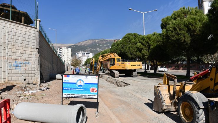 Büyükşehir, Ahır Dağı Caddesi’nde Altyapı İmalatlarına Hız Verdi