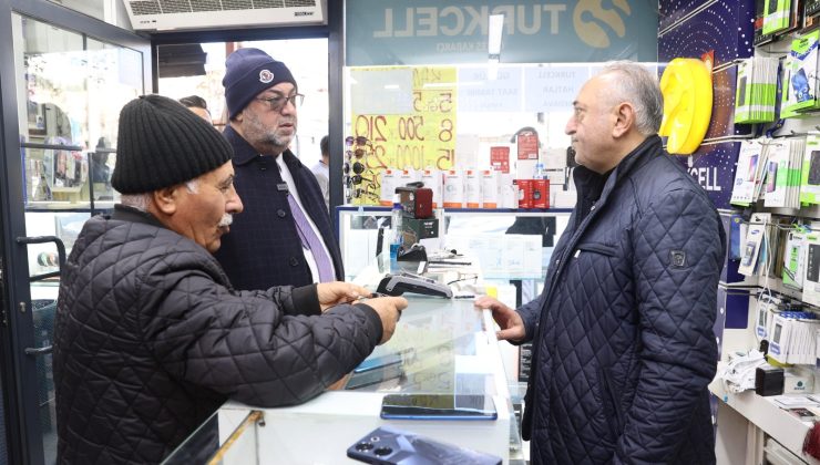 BAŞKAN AKPINAR FIRTINADAN ETKİLENEN ESNAFI ZİYARET ETTİ