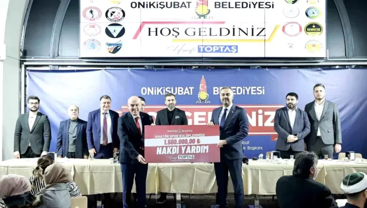Onikişubat Belediyesi, Amatör Spor Kulüplerine 1,5 Milyon TL Destek Sağladı