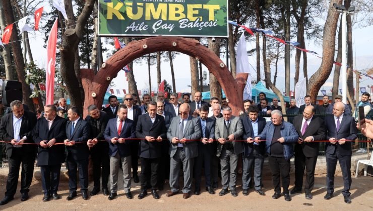 KÜMBET AİLE ÇAY BAHÇESİ HİZMETE AÇILDI