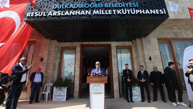 RESUL ARSLANHAN DULKADİROĞLU MİLLET KÜTÜPHANESİ VE ETÜT MERKEZİ HİZMETE AÇILDI
