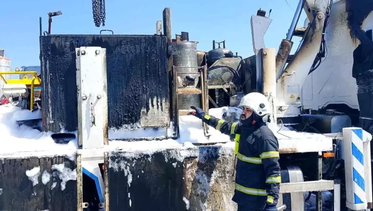 Kılavuzlu Köprüsü’nde Kamyon Yangını