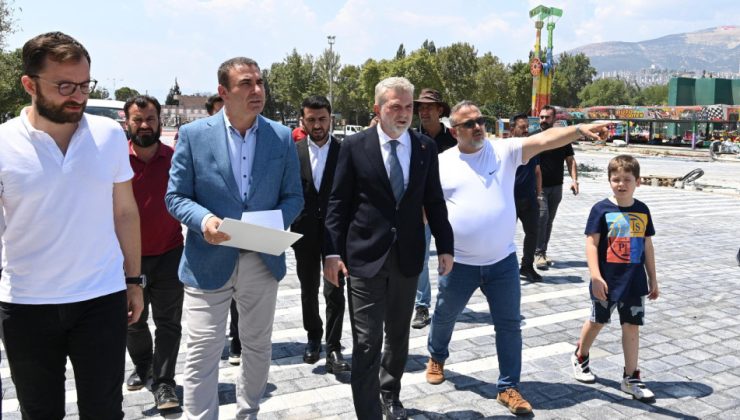 Başkan Görgel, Fuar Öncesi Atatürk Parkı’ndaki Hazırlıkları İnceledi