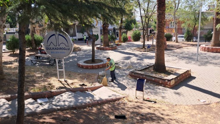 DULKADİROĞLU’NDA PARK VE BAHÇELERDE TİTİZ BAKIM ÇALIŞMALARI SÜRÜYOR