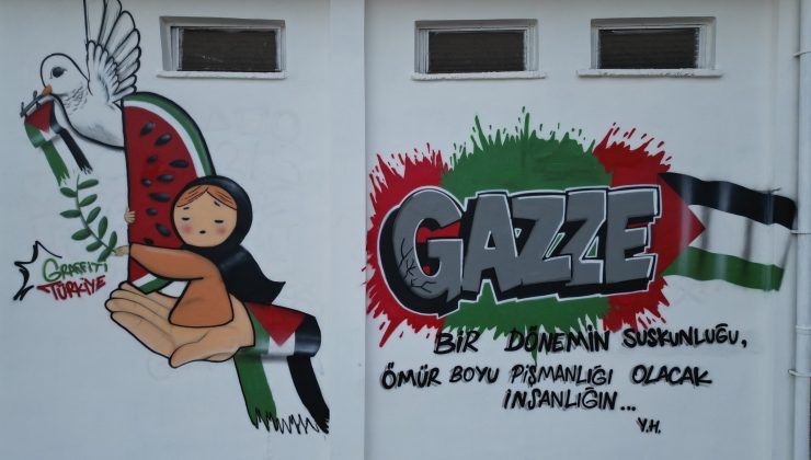 Onikişubat Belediyesi, Filistin Temalı Grafitilerle Trafoları Vicdan Anıtına Dönüştürdü