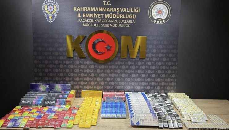 Kahramanmaraş’ta Kaçakçılık Operasyonlarında Çok Sayıda Kaçak Ürün Ele Geçirildi