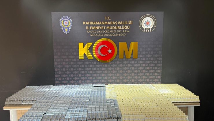 Kahramanmaraş’ta Kaçakçılık Operasyonu: Çok Sayıda Kaçak Ürün Ele Geçirildi