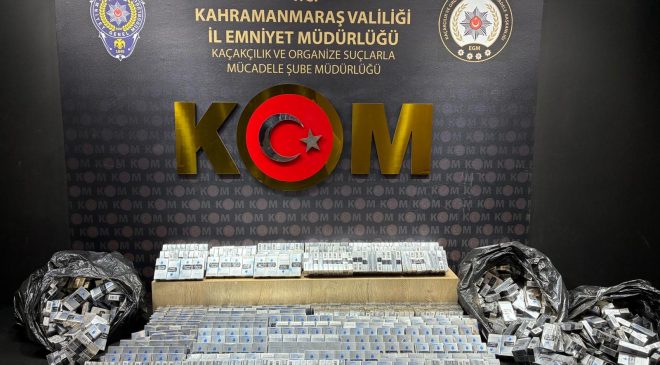 Kahramanmaraş’ta Narkotik ve Kaçakçılık Operasyonları