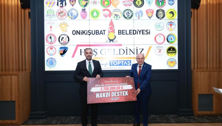 Onikişubat Belediyesi’nden Amatör Spora 2,75 Milyon TL’lik Güçlü Destek