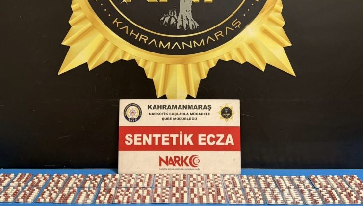 Kahramanmaraş’ta Narkotik Operasyonu: 852 Adet Sentetik Hap Ele Geçirildi