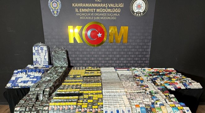 Kahramanmaraş’ta Kaçak Sigara ve Uyuşturucu Operasyonu