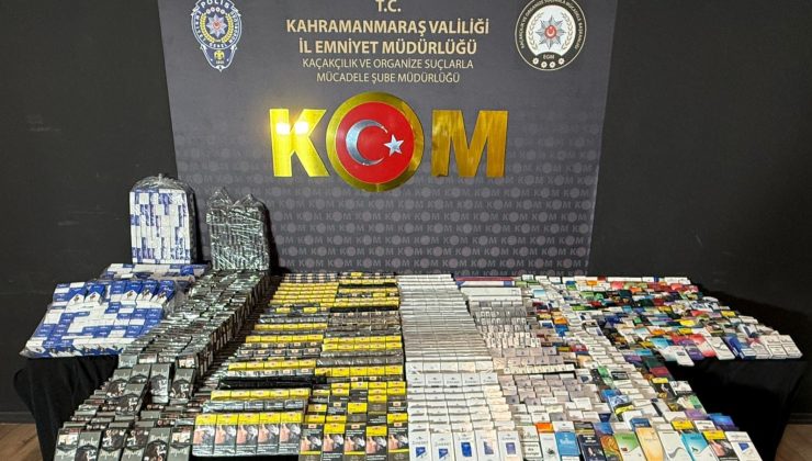 Kahramanmaraş’ta Kaçak Sigara ve Uyuşturucu Operasyonu