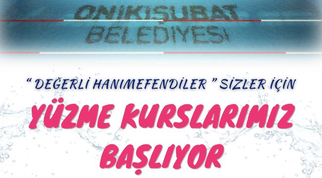 Onikişubat’tan Kadınlara Özel Yüzme Kursu Hamlesi