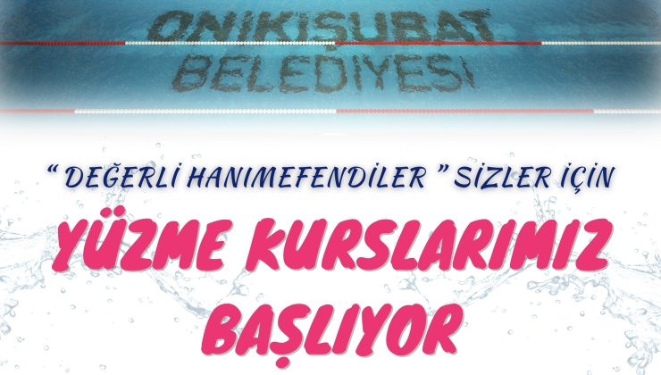 Onikişubat’tan Kadınlara Özel Yüzme Kursu Hamlesi