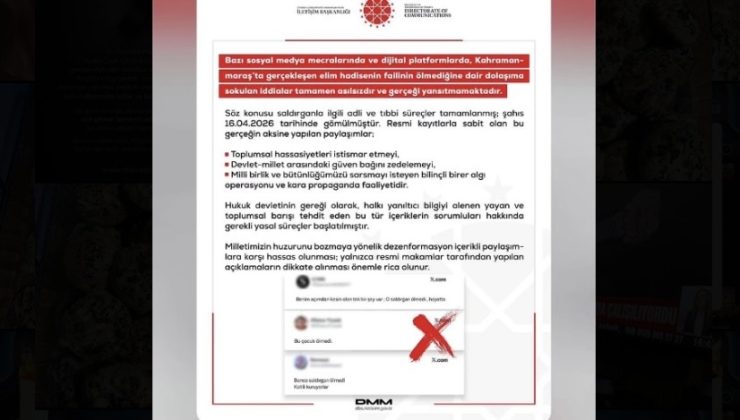 DMM’den Kahramanmaraş’taki Saldırıyla İlgili Açıklama: “İddialar Asılsız”