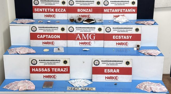 Kahramanmaraş’ta Narkotik Operasyonu: 3 Şüpheli Tutuklandı
