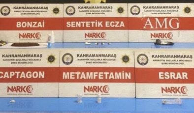 Kahramanmaraş’ta Narkotik Operasyonları: Uyuşturucu Madde ve Hap Ele Geçirildi, 5 Tutuklama