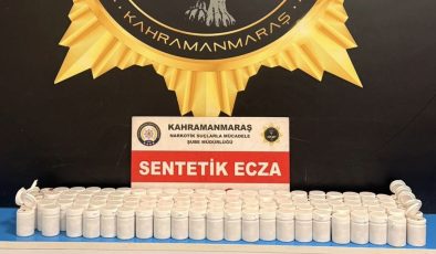 Kahramanmaraş’ta Uyuşturucu Operasyonları: Binlerce Sentetik Ecza Ele Geçirildi