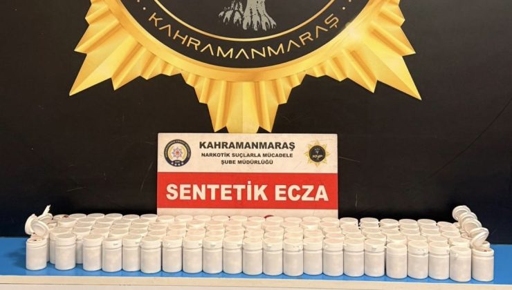 Kahramanmaraş’ta Uyuşturucu Operasyonları: Binlerce Sentetik Ecza Ele Geçirildi